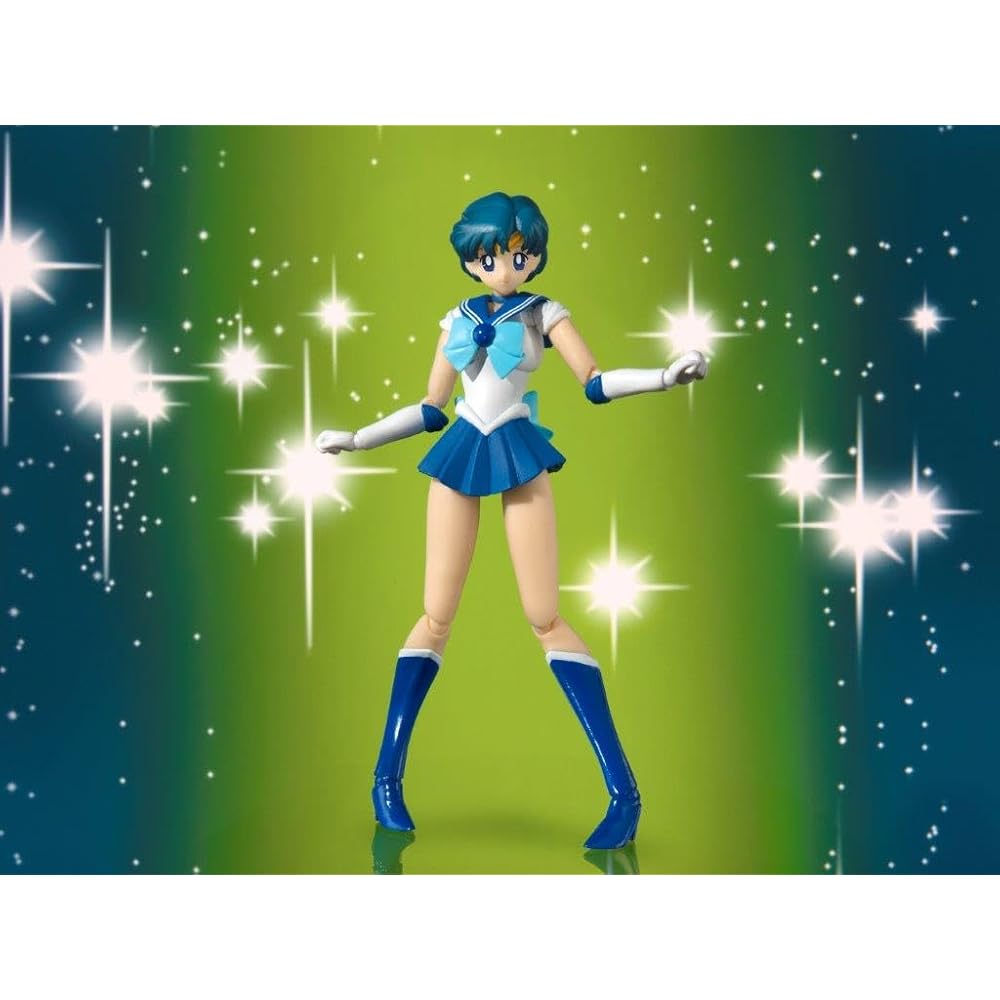 TAMASHII NATIONS S.H. Figuarts Sailor Moon Sailor Mercury Animation Color Edition 140mm PVC Action Figure
