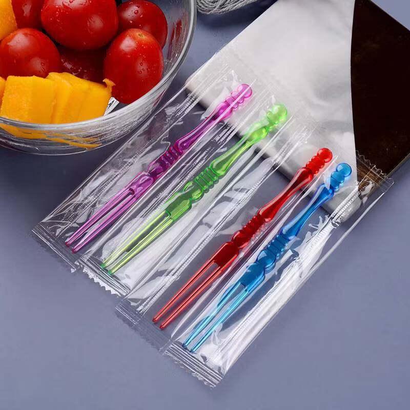 Individually Wrapped Transparent Plastic Dessert Forks