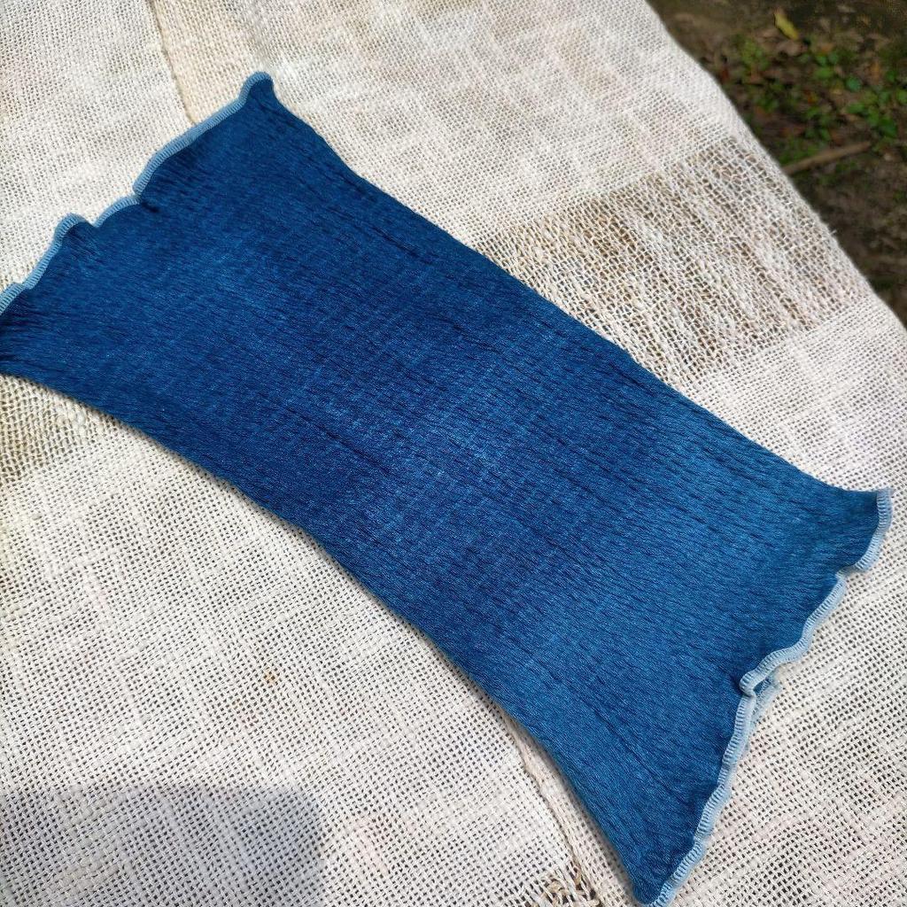 Used Indigo-dyed Silk Cotton Haramaki (Gradation)