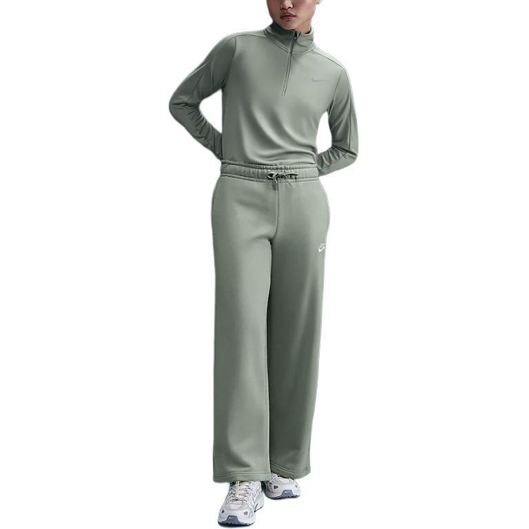 Nike Sportkleding Club Fleece Dames Mid Rise Wijde Pijpen Joggingbroek FB2728-370
