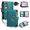 Crossbody Long Lanyard Zipper Cards Solt Wallet Leather Case for Samsung Galaxy Z Fold8 Fold 8 Wide Shockproof Book Stand Cover