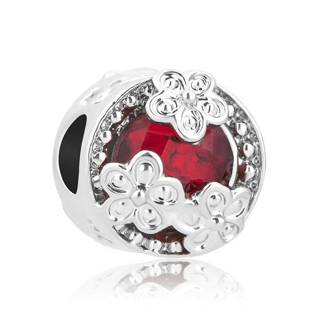 Nový 925 Sterling Silver Red Cherry Snow Charm Fine Bead Fit Original Fasion náramek Diy Dámské šperky