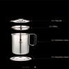 Oil Filter Pot Kitchen Household Large Capacity Filter Oil Slag Oil Separator Oil Bottle Multi-function Kitchen Filter Pot