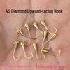 100 Gold Sea Evening Copper Hooks with Genuine Copper Sinkers, 4S