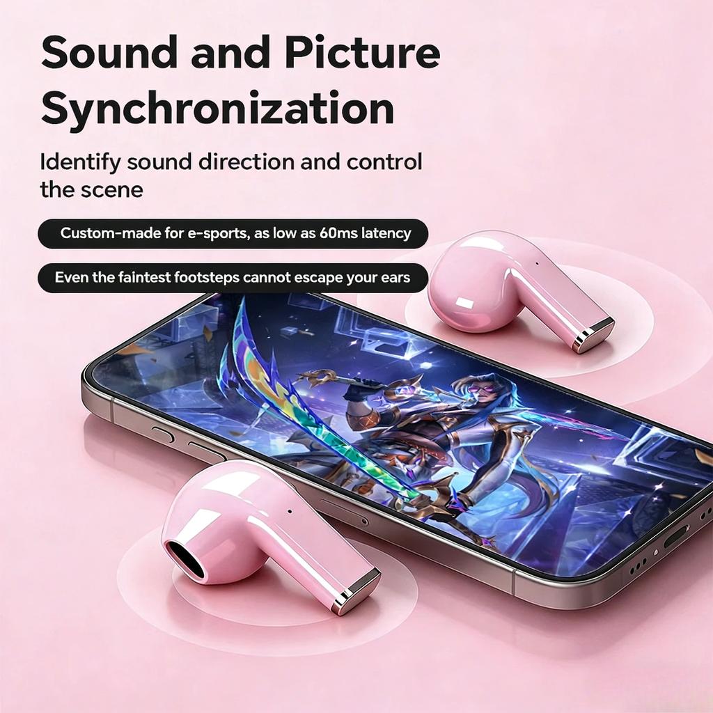 Mini Earphones Wireless Bluetooth Earbuds Long-Last TWS Noise Cancellation Headphones Extended Battery Life With Mic for Music