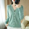 Autumn and Winter Cardigans, Women's Loose Plus Size Knitwear, Women's Tops, Long Sleeved Women's Sweaters
