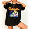 Sailor Moon Retro 90s Anime Graphic T-shirt, Summer 2026, Men's and Women's, Streetwear, Casual, Fashionable Short Sleeve, Fo