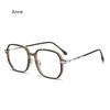 Korean Oversized Anti Radiation Eyeglasses for Women/Men Metal Frame Eyeglass Anti Blue Light Eyewear Gafas De Lectura