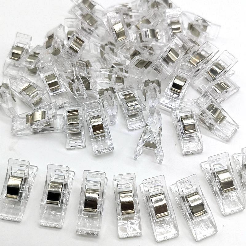 50 шт. универсальные зажимы для шитья, красочные зажимы, пластиковые зажимы для рукоделия, вязания крючком, безопасные зажимы для переплета, зажимы для бумаги