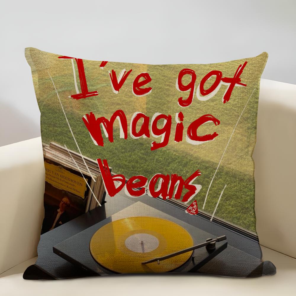 Classic lines Cushion Cover Household Decoration Linen Sofa Cushion Cover: Skin-Friendly & Breathable with Invisible Zipper