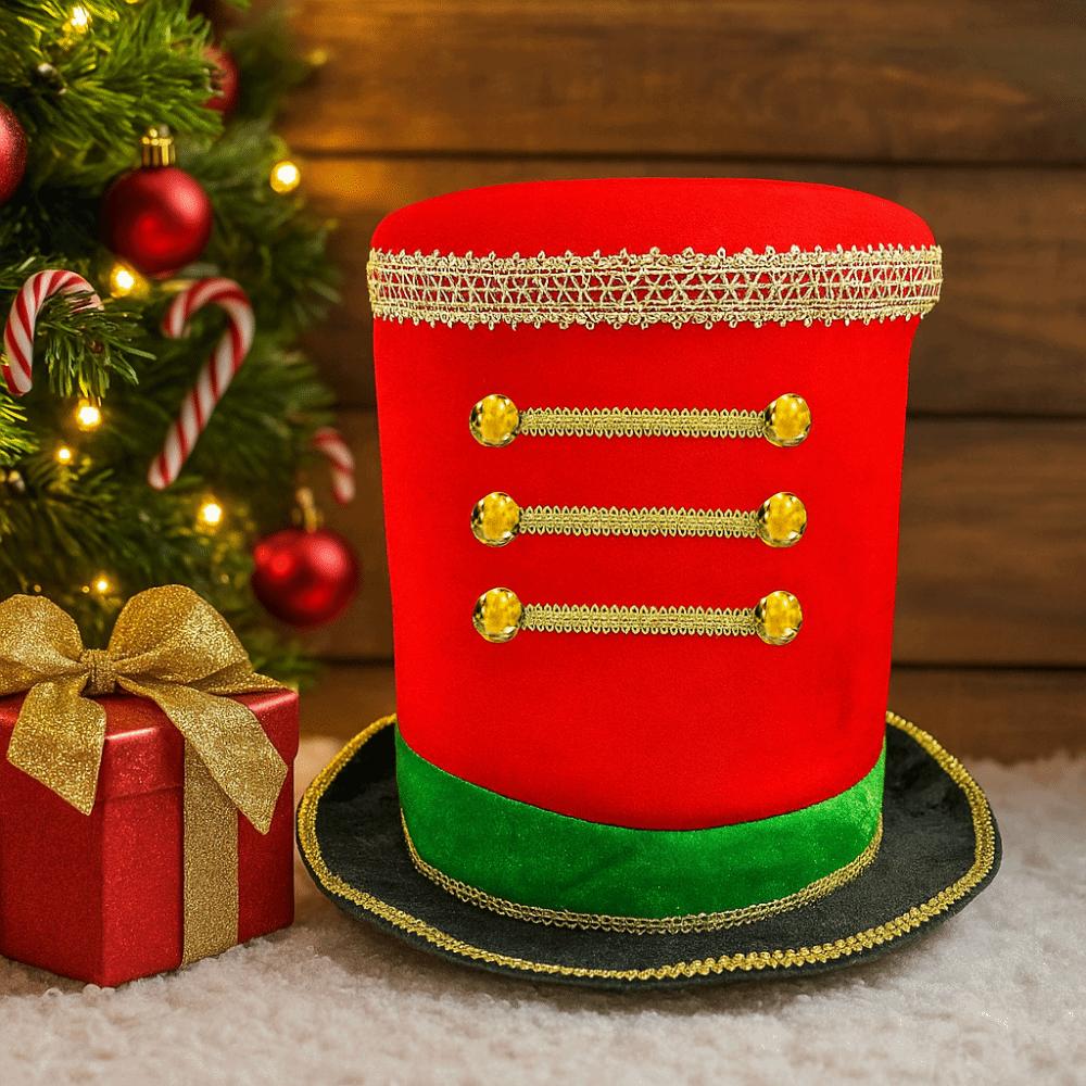 Plastic Glitter Sequin Christmas Hat Comfortable Christmas Party Cap Christmas Welcome Hat Adult
