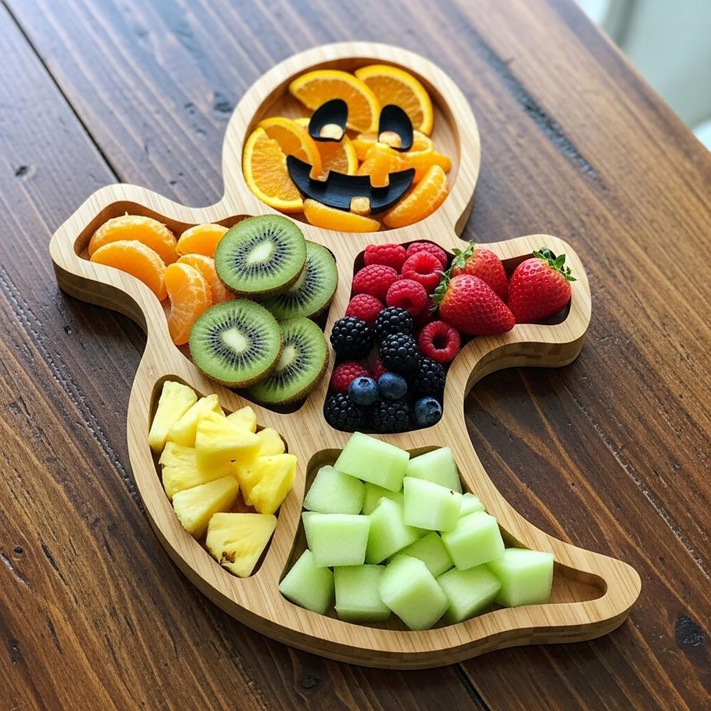 Halloween Charcuterie Board Tray - Wooden Serving Platter With Spooky Designs For Parties, Cheese & Charcuterie Display,  Table Centerpiece Decor
