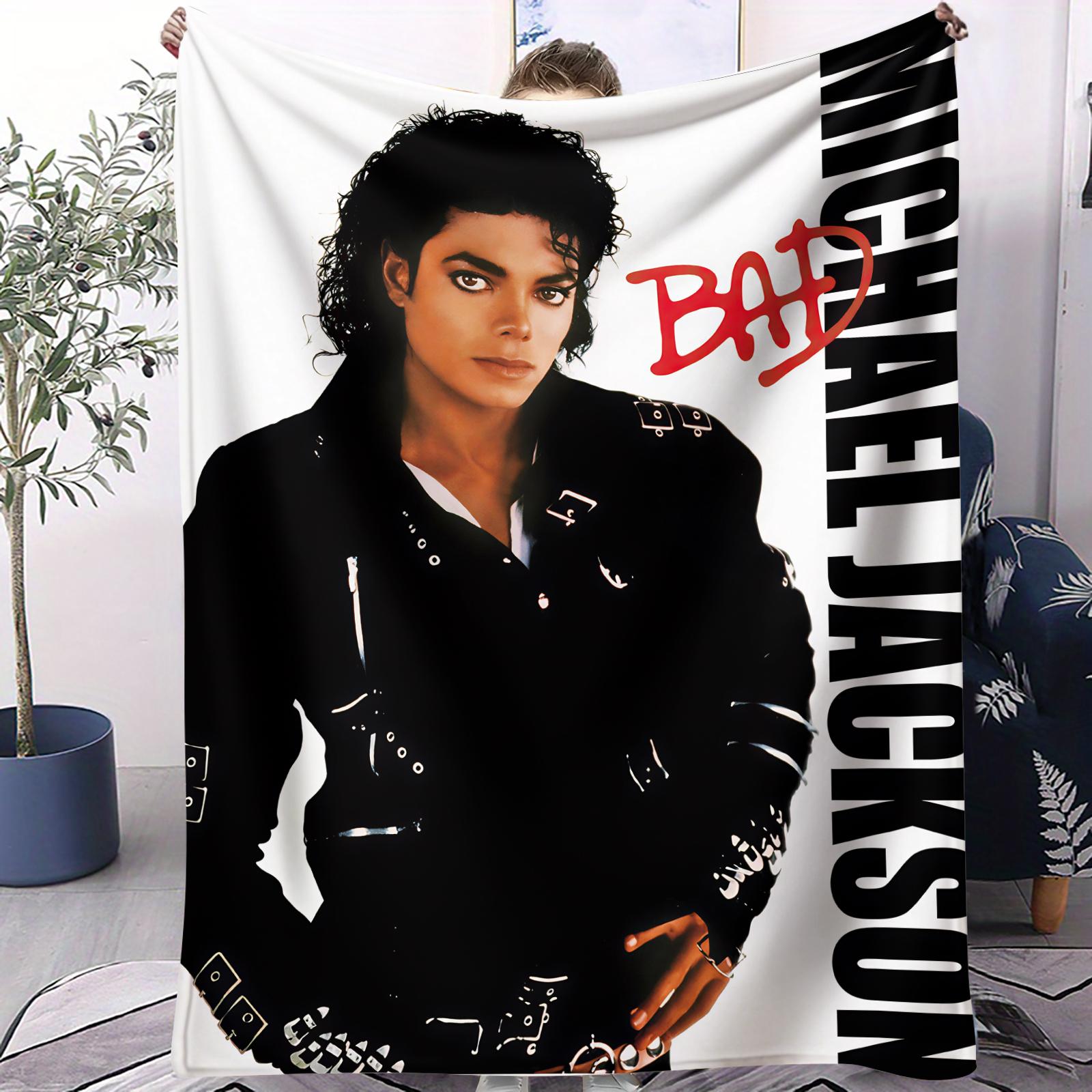

MJ King of Pop Michael Jackson Super Soft high Blanket Sofa Office Travel Nap Comfort Leisure Camp Travel Blanket Birthday Gift 70x100cm