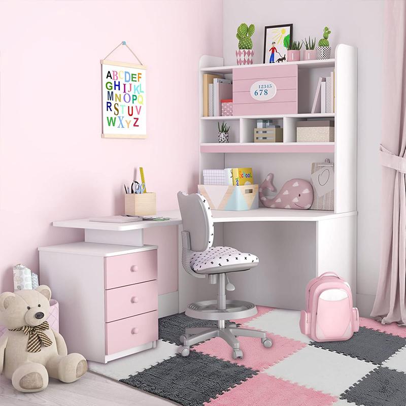 10PCS Soft Plush Activity Play Mat Reusable EVA Foam Puzzle Carpet Children Room Keep Warm Non-slip Floor Mat Washable 30*30*1CM