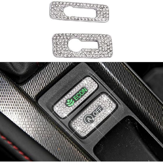 Bling Crystal Car Interior Accessories Sticker Fits for Honda Accord 2024-2025(Silver 8)