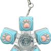 LED Light-up Keyboard Fidget Spinner Toy Decompression Button Finger Clicker Toy 2/3/4/5/6-Keys Fidget Keychain Stress Relief Desk Toy