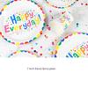 Children's birthday party disposable plate picnic plate Cake plate Large paper plate dessert table decoration set tableware