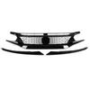 Cross-Border Black Middle Net Grille for 2016-2021 Honda Civic Type S Front Modification Parts