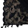 Pure Black Flower And Bird Pattern Lace Lace With Spikes Dining Table Cloth Modern Simple Household Indoor Coffee Table Cover Cloth