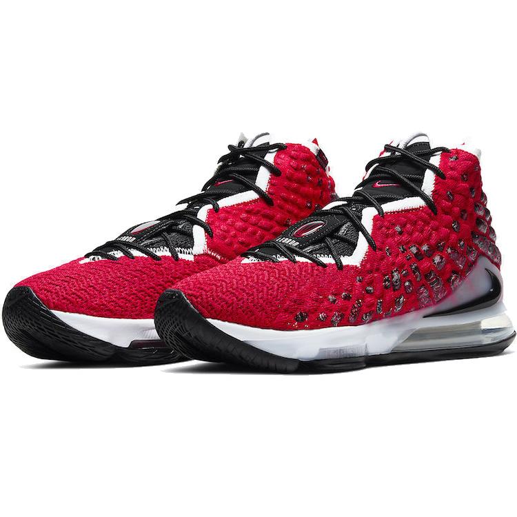 Nike LeBron 17 EP 'Air Max Uptempo' (Unisex) University Red / White / Black Basketball Shoes BQ3178 601