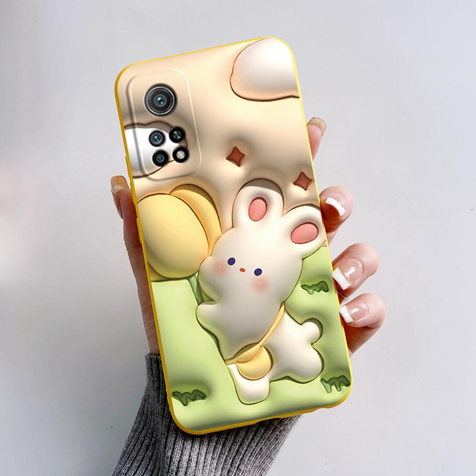 For Xiaomi Mi 10T 5G Phone Case 6.67'' Back Cover Fashion Astronaut Matte Liquid Silicone Shell For Xiaomi Mi 10T Pro 5G Fundas