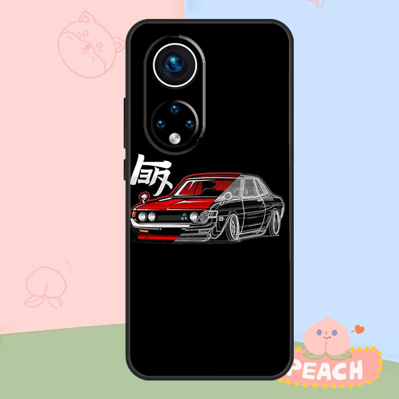 JDM Drift Car Case For Honor Magic 5 6 7 8 Lite Honor 400 Pro 200 50 70 90 X8c X9a X9b X9c X9d Win RT Cover