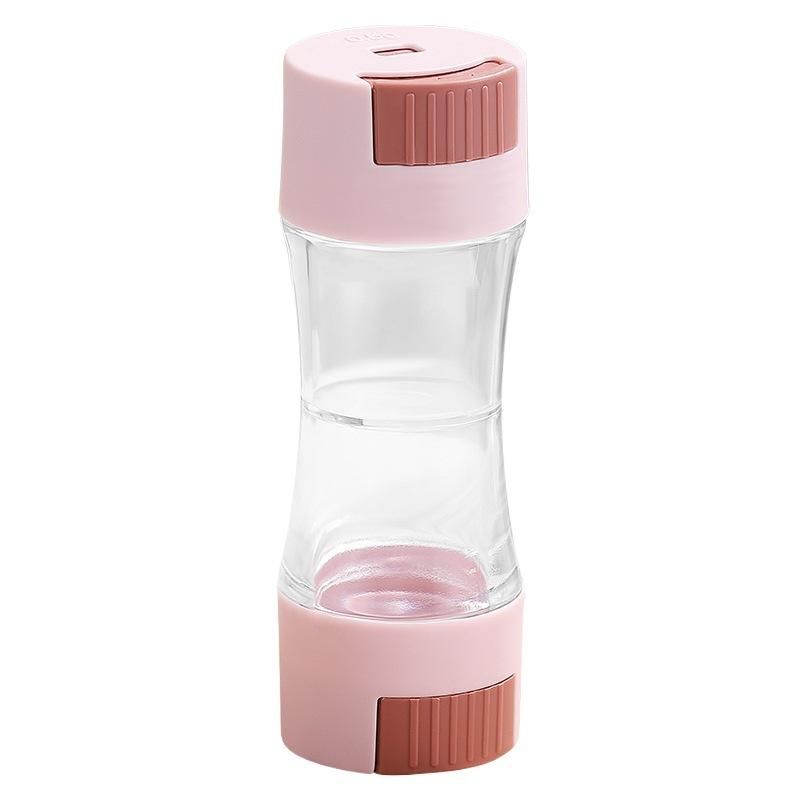 Quantitative Salt Bottle, Double Headed Seasoning Jar, Salt Controlled, Sealed, Moisture-proof Salt Box, Kitchen Salt Spray Jar