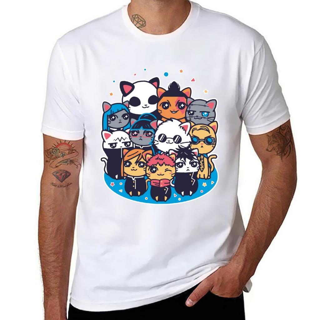 Jujutsu Catisen Tshirt Unisex T Shirt Cotton T Shirts Cotton 100 Unisex T Shirts High Quality Luxury Brand Tshirt