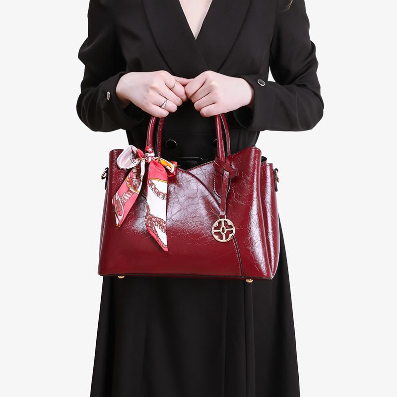Advanced Texture Red Tote Bag for Women, New Bride's Wedding Bag, New Chinese Style Handbag, Mother's Bag, Trendy