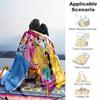 1pc Princess Printing Blanket - Soft, All-Season Throw for Living Room, Bedroom,Personalized Gift with Adorable Cartoon Design