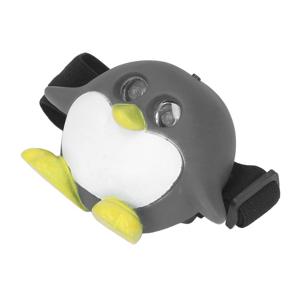 LED Animal Head Lamp 2 Modes Cute Lightweight Child Head Light for Reading Camping