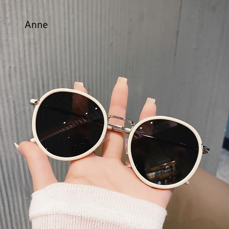 New Trendy Sunglasses for Women Men Simple Metal Travel Outdoor UV400 Shades Sun Glasses Fashion Round Frame Eyewear Goggles