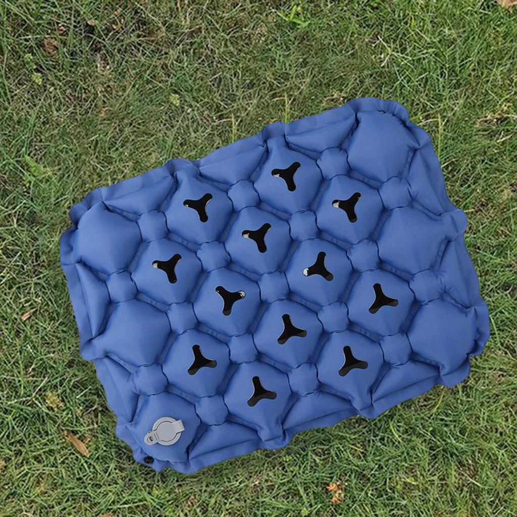 Inflatable Seat Cushion Air Sitting Pad Foldable Chair Support Mat for Fishing