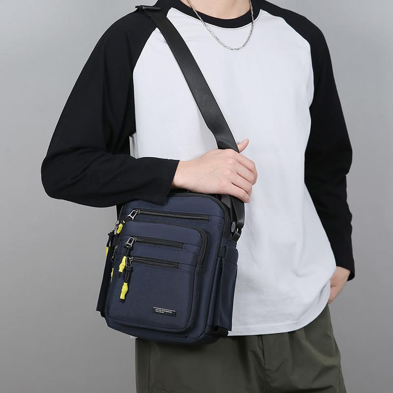 Oxford Men Crossbody Bag Single Shoulder Bags Big Capacity Storage Fashion Multi-Pockets Business Trip Cross-body Bags Day pack