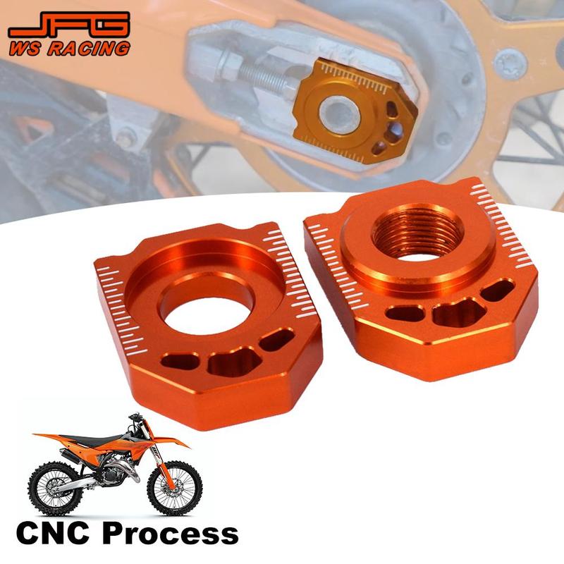 Motorcycle Accessories CNC Rear Chain Adjuster Axle Block For KTM SX SXF XC XCF EXC EXCF XCW XCFW 85-530 Dirt Pit Bike Motocross