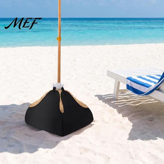 Camping Umbrella Support Beach Base Weight, Fillable Sand Bag Oxford Cloth Picnic Sunshade Stabilizer Heavy Duty Sandbag Stand for Outdoor Patio