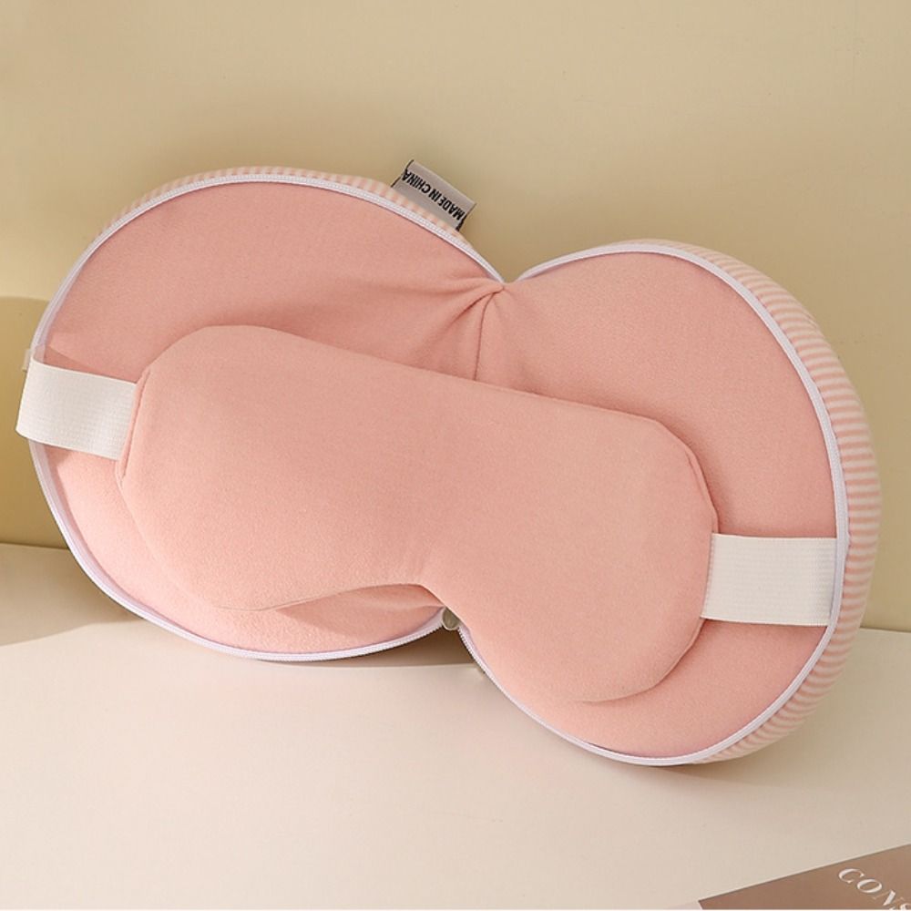 Portable 2 in 1 Neck Pillow Sleeping Mask Napping Sleeping Pillow New Travel Eye Cover