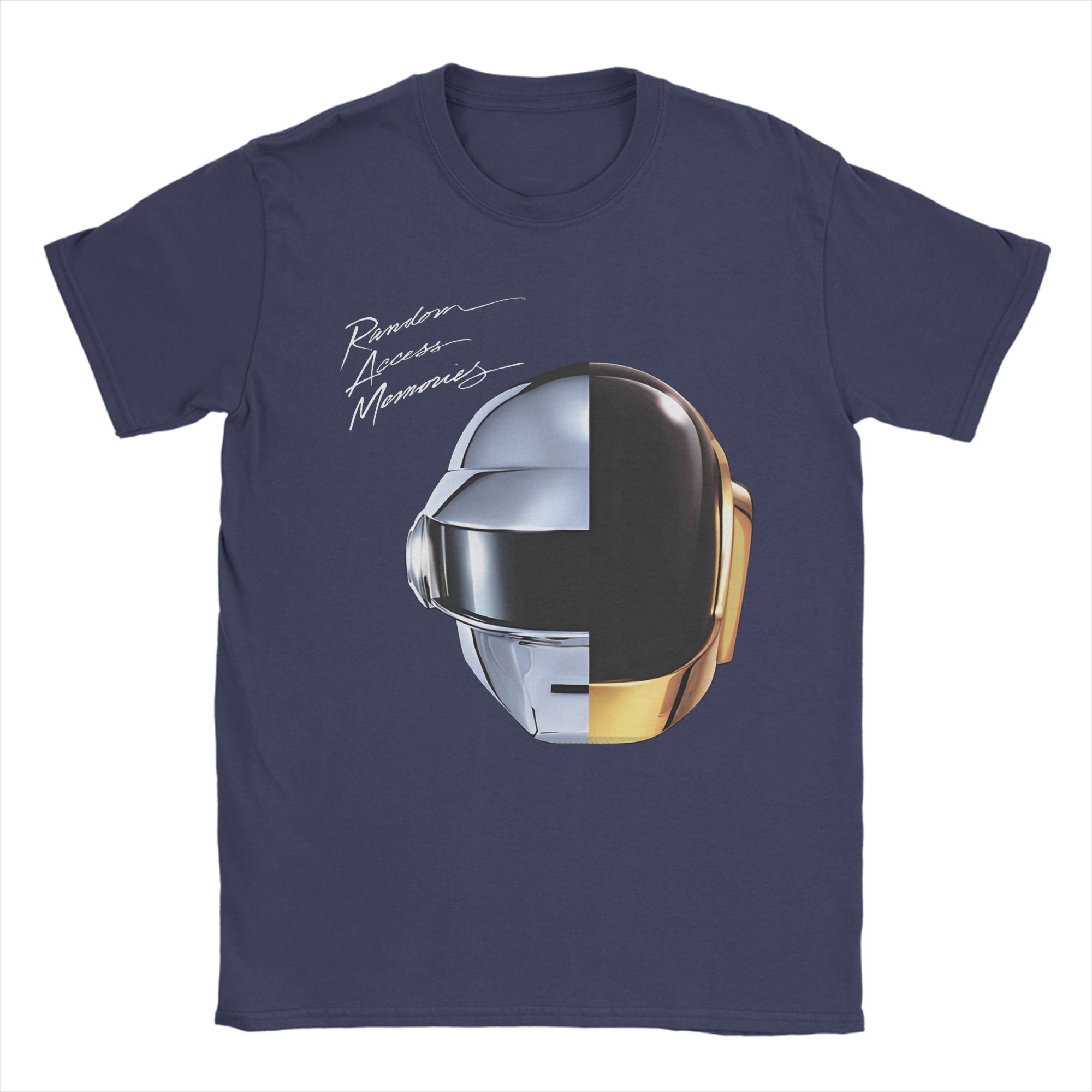 

Daft Punk Electronic Band Cotton T Shirt For Men Beach Funny T Shirts Breathable Popular Tee Shirt Big Size Dropshipping Tops 4XL
