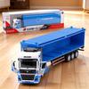 Kids' Pull-Back Alloy Container Transport and Tanker Trailer Truck Toy Model