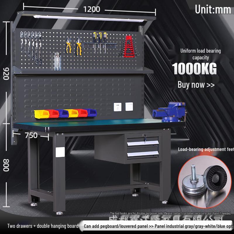 Heavy-Duty Stainless Steel Anti-Static Movable Workbench