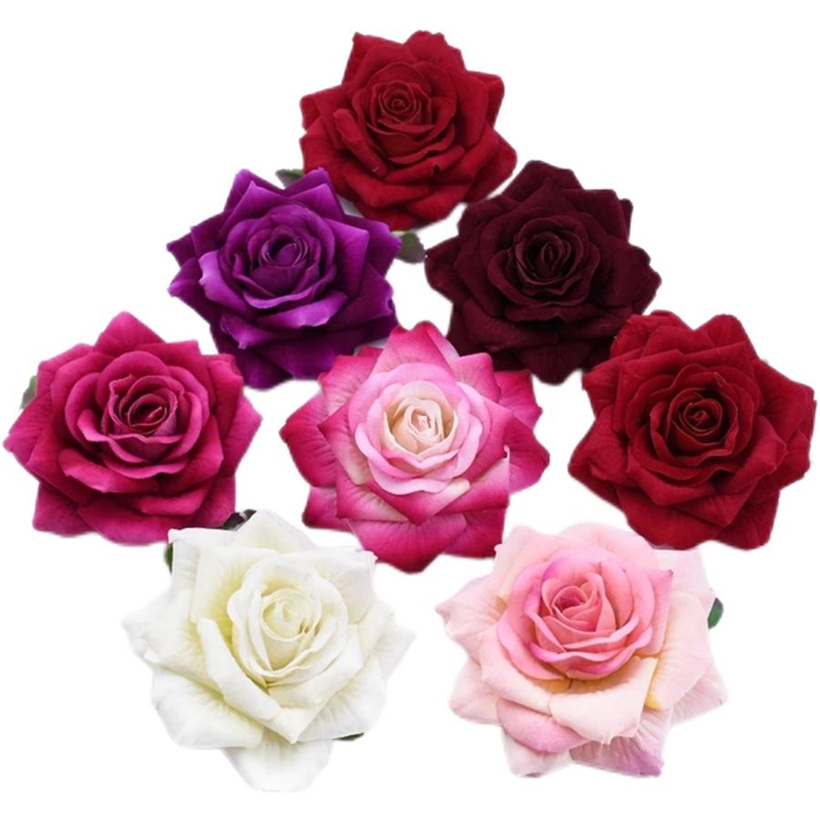 Silk High Quality Artificial Flowers Rose Wall Wreath Home Garden Wedding Bridal Bouquet Hot Sales Accessories Diy Scrapbooking