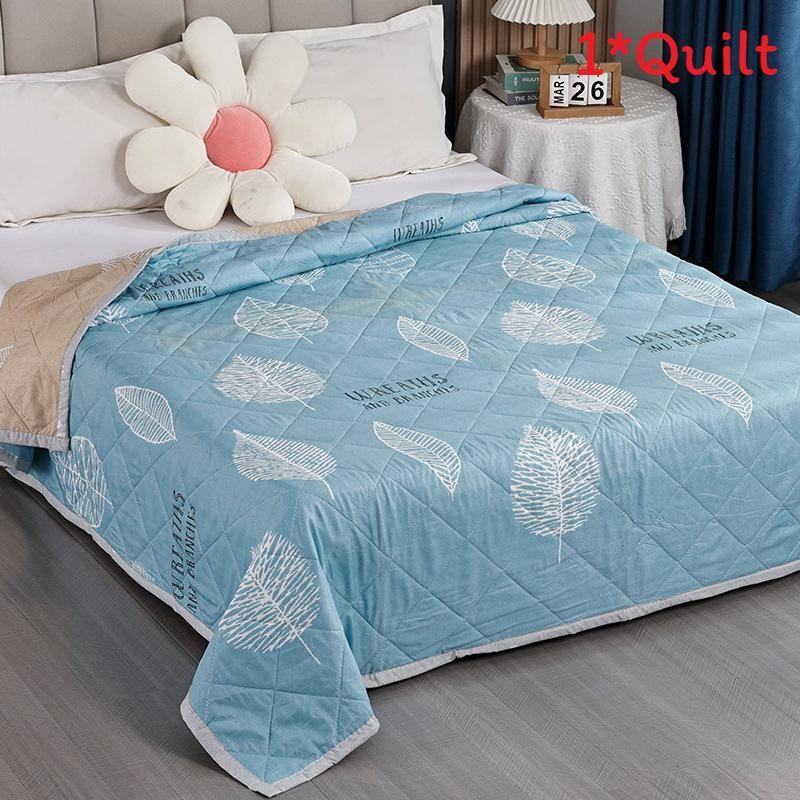 Summer Plant Animal Pattern Prints Duvet Quilt Bedding For Student Washable Room