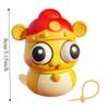 Cartoon Animal Burst Eye Snake Keychain Squeeze Ball Toys Keyring  Kids Holiday Gift