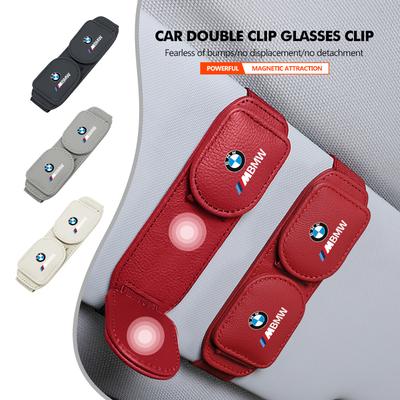 QWA5 For Car Eyeglass Holder Sun Visor Sunglasses Storage Clip Accessories X3 X5 M5 M3 E46 E90 E60 F10 E39 F30 E36 G30 E87 E70