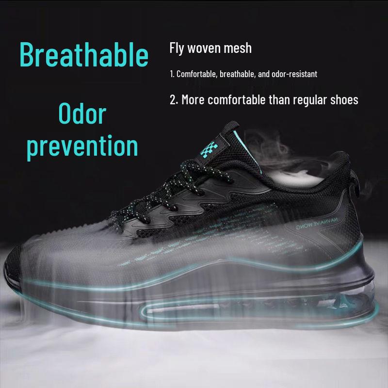 Trendy Men's Breathable Air Cushion Running Shoes - Versatile Casual Sneakers