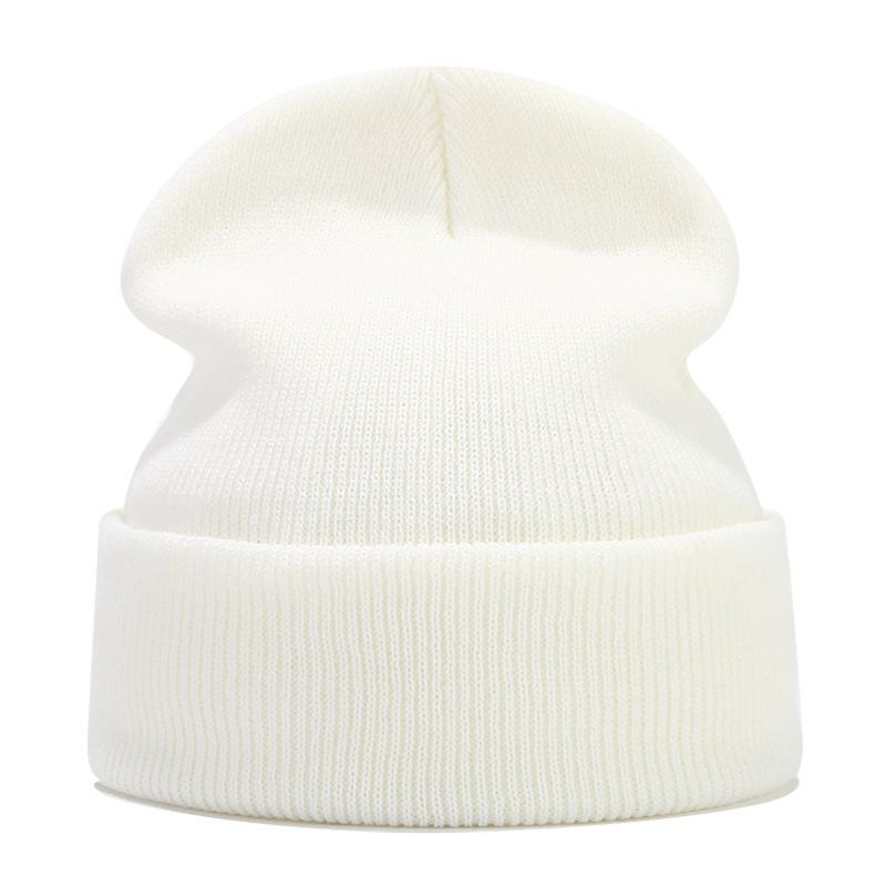 Knitted hats for men and women in autumn and winter, pure color, simple and versatile. Knitted hats with pullovers and cold hats