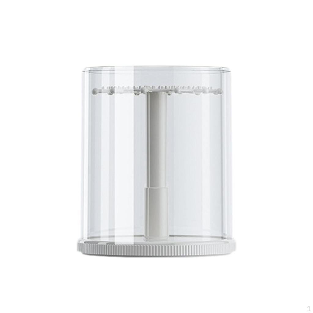 Figure Clear Display Case Stand Countertop Modern Practical Necklace Hanger Doll Storage Box