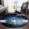 1pc C-Chelsea  Carpet, Round Rug, Comfortable, Suitable for Entryways, Living Rooms, Office, And Bedrooms, Christmas Decoration