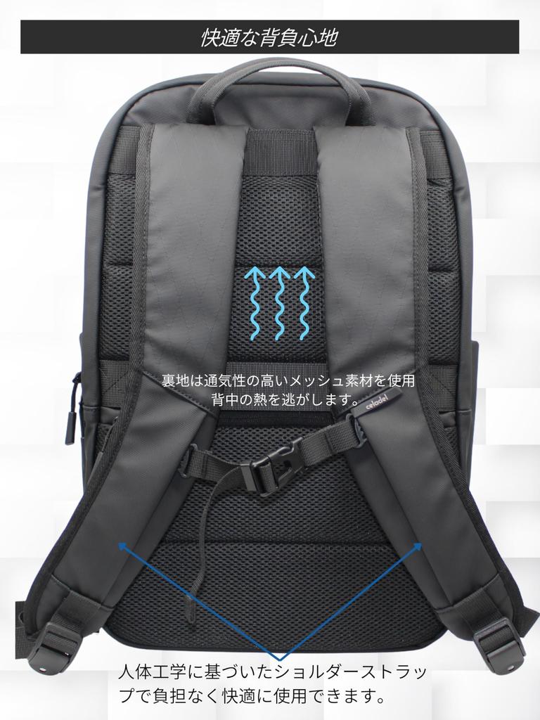 Celadel Metro Model Business Backpack for Men, Water-Repellent, Fits 15.6-inch Laptops, Lightweight, Large Capacity, Slim Design for Commuting,