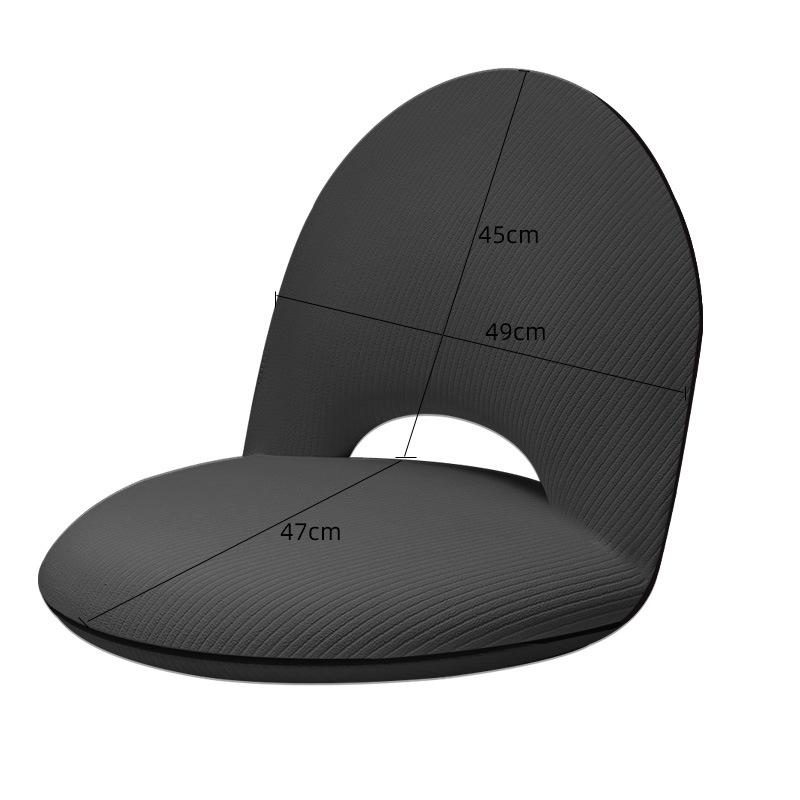 Lazy Folding Sofa Tatami Backrest Chair Bedroom Balcony Cushion Chair High-density Sponge Adjustable Angle Thick Steel Frame